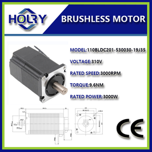 Motor brushless DC 48V 110mm 1000-2200W IP54 para equipamento têxtil