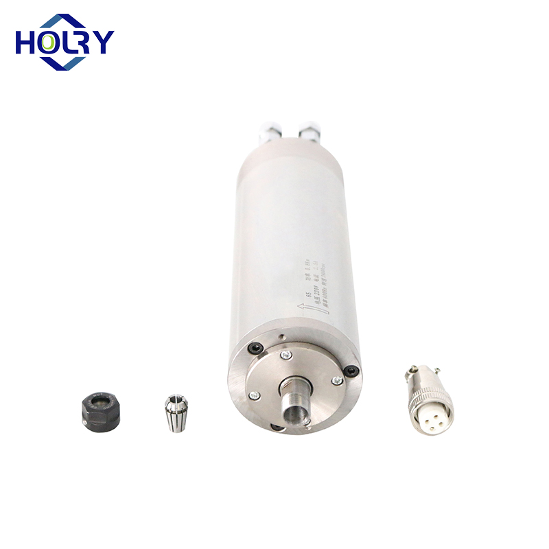 HOLRY CNC Fuso Motor para Moagem de Metal Madeira Resfriado a Água 0.8KW 220V 24000RPM Motor de Fuso de Alta Qualidade 