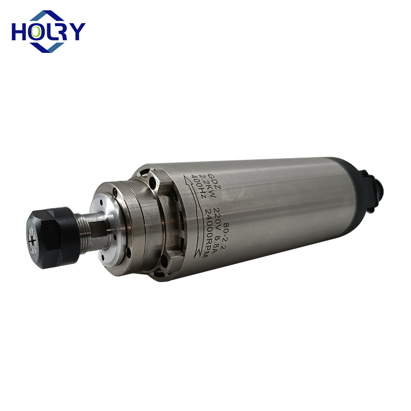 HOLRY CNC Fuso Motor para Alumínio Pedra Resfriado a Ar 2.2kw 220V 24000RPM Motor de Fuso de Alta Qualidade 