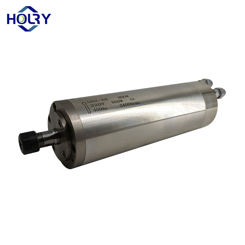 HOLRY CNC Fuso Motor para Moagem de Metal Madeira Resfriado a Água 0.8KW 220V 24000RPM Motor de Fuso de Alta Qualidade 